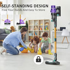 Cordless Vacuum Cleaner, 50KPA/70Mins Vacuum Cleaners for Home with Auto Dust Detection/LED Touch Display, Stick Vacuum Cordless Rechargeable, Pet Vacuum for Pet Hair,Hardwood Floor,Carpet