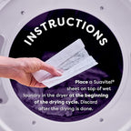 Suavitel Complete Dryer Sheets, Fabric Conditioner, Lavender Scent, 18 Sheets