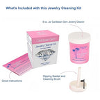 All Purpose Jewelry Cleaner Kit w/8oz Cleaning Solution, Basket & Brush - Jewelry Cleaner Kit for Gold, Silver, Diamonds, Rings, Gems & Precious Stones