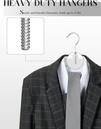 HOUSE DAY Quality Plastic Hangers 30 Pack, Non Slip Plastic Clothes Hangers White, Ultra Thin Hangers with 360° Swivel Hook, Heavy Duty Coat Hanger Space Saving, Ideal for Suits, Shirts, Pants