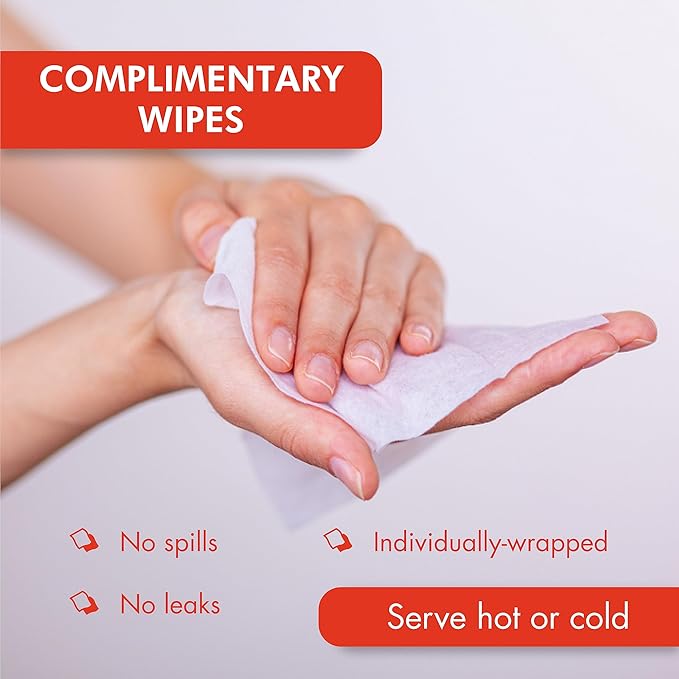 Diamond Wipes Pre-moistened Hand Wipes - “BBQ and Grill” Logo 10x8” Extra Thick Pack of 50 Individually Wrapped Wet Wipes For Cookouts, BBQs, Catering