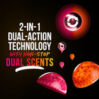 Downy Unstopables Fusions Scent Duos Laundry Scent Booster Beads, Sunset and Citrus Scent, 10.7 OZ, 24hr non-stop freshness with 2 in 1 dual scent laundry scent beads