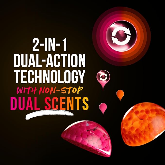 Downy Unstopables Fusions Scent Duos Laundry Scent Booster Beads, Sunset and Citrus Scent, 21.1 OZ, 24hr non-stop freshness with 2 in 1 dual scent laundry scent beads