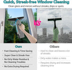 Electric Window Vacuum Squeegee, Cordless Window Vacuum Cleaner, Rechargeable Windows Vac Set, Power Squeegee Windows Vac for Glass, Tiles, Mirrors