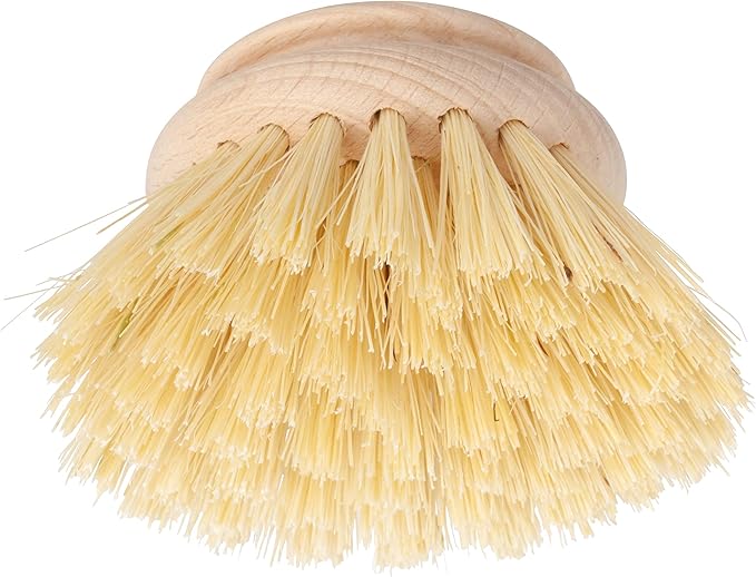REDECKER Tampico Fiber Replacement Head Made with Untreated Beechwood, 2-Inches - Natural Dish Brush Replacement Head - Redecker Dish Brush Replacement Head - Wood Dish Brush