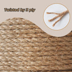 RIOOP Natural Jute Twine Rope 328 Feet 5mm, Heavy Duty Premium Garden Twine String for Crafts, Gardening Deals, Cat Scratching & Macrame Cord, for Climbing Plants, Halloween Decor