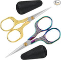 Embroidery precision scissors-Glexal 5 Inch Vintage Scissors-2 pack,Ultra Sharp Blade Shears,scotch small crafts scissors for multi purpose…