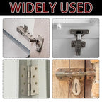 15 Pcs Wood Anchor Stripped Screw Hole Repair Kits-Door Hinge Hole Repair Kits Fit Screws Sizes #2 to #18-Adjustable Wall Anchors for Wood Door Drywall Hole Repair