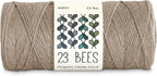100% Organic Hemp Cord, Twine, String for Jewelry, Beading, Macrame, Crafts, 23 Bees (400ft x 22 lb.) Natural
