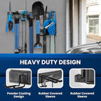 Garage Storage, Garage Organization, Garage Tool Organizer Wall Mount, Garden Tool Organization and Storage 32.1 Inches, Max 300lbs Adjustable Metal Hooks, Hangers Garden Yard Tool Rack,