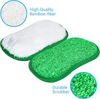 Kitchen Dish Sponge Scrubber Non Scratch, Dishcloth No Odor Reusable Washable Multipurpose Scrub Pads Sponges Heavy Duty for Dawn Dish Soap Cleaning of Sink Pans