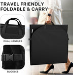 Simple Houseware 2 Pack 60'' Travel Garment Bag for Suits, Dresses, Coats, Tuxedos, Heavy Duty 300D Polyester