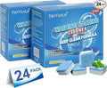 Washing Machine Cleaner, Deodorizer, & Descaler 24-Pack- Deep Cleaning Tablets for HE Front Loader & Top Load Washer, Septic Safe Eco-Friendly
