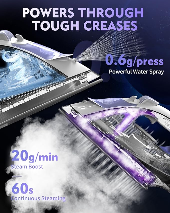 Home Steam Iron Bundle Set, Efficient Ironing, Easy to Carry, Suitable for All Kind of Garments