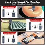 Chuboor Car Vacuum Cleaner High Power Cordless Rechargeable, 16000PA Powerful Handheld Vacuum, Portable Mini Vacuum with LED SOS Light, Small Hand Held Vacuuming Cordless, Dust Busters(P16-Blue)