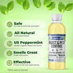 Mighty Mint Peppermint Oil Insect Repellent Concentrate– Natural Indoor & Outdoor Bug Control for Spiders, Ants, Roaches, and More – Plant-Based, Extra-Strong Formula - 8 oz