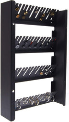 Angelynn's Wall Mounted Large Statement Finger Ring Holder Display, Cufflink/Cuff Link Storage, Hanging Closet Body Jewelry Organizer Men and Women, Jaymes Rubbed Bronze 9" x13 1/4"