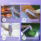 VSGO Cordless Car Vacuum, Compressed Electric Air Duster 17000Pa Suction, 5-in-1 Portable Mini Small Handheld Vacuum, UP to 90 Mins Runtime for Car, Desk, Computer, Keyboard, Home Cleaning (Purple)