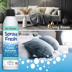 Spray Fresh Fabric Refresher - Deodorizer & Freshener for Clothing, Bedding, Furniture & More - Eliminate Smoke Smell & Pesky Odors - Helps Prevent Fabric from Wrinkling (Sea Breeze)