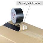 Black Duct Tape 3 Inch Wide, Industrial Grade 3 inches x 55 Yards (164 ft), 9 Mil Heavy-Duty, Waterproof, Strong, Flexible, No Residue, for Crafts & Home Improvement