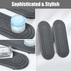 2PCS Water Absorbing Stone Tray, Fast Drying Diatomite Stone Sink Tray, Water Absorbent Diatomite Coasters, Stones Soap Trays for Kitchen Sink, Bathroom Counter Hand Soap Dish Toothbrush Holders