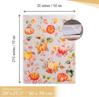 Maison d' Hermine Kitchen Towels Set of 3 100% Cotton 27.50" x 20" Reusable Cloth Tea Dish Towels Absorbent with Hanging Loop for Kitchen, Home, Dining, Cocktail Parties (Potiron)