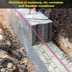 IMAGE 6 Roll Mason Line String Line - #18 Braided Nylon String - 500 Ft Length - Nylon with Reloadable Line Reel Twine for Gardening Or Masonry Tools, Perfect Construction String (Pink)