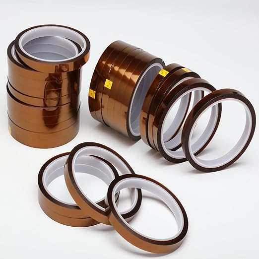 Valley'sYuMiao 24Rolls,10mm×108fts, Heat Tape for Sublimation, Heat Resistant Tape, Heat Transfer Tape, No Residue, Thermal, Total Length 2596fts