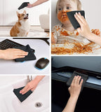 KitchLife Microfiber Cleaning Cloth Roll, 100 Pack - Tear-Away Microfiber Paper Towels, Lint-Free, Reusable, Washable for Kitchen, Car, Dishes, and Sensitive Surfaces (Black)