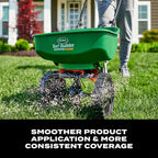 Scotts Turf Builder EdgeGuard Mini Broadcast Spreader for Seed, Weed and Feed, Fertilizer, Salt, Ice Melt, Push Spreader Holds up to 5,000 sq.ft. Product
