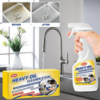Heavy Oil Cleaner Stain - Effective Multi-Purpose Cleaner 17.6 oz, Includes Spray Bottle & Towel for Cleaning Kitchen, Oven, Stove, Range Hood, Sink