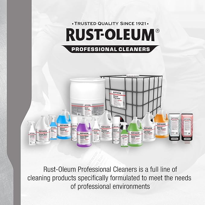 Rust-Oleum Professional Cleaners Carpet Stain Remover & Deodorizer | Trigger Spray 32oz Carafe Bottle | Professional Strength | Ready to Use | 6 Pack