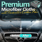 Airlab Microfiber Cleaning Cloth for Glass Cleaner Window Polishing Car Auto Detailing Lint Free Drying Dishes Kitchen Bathroom Magic Cleaning Cloths, Pack of 3, 12" x 12", Grey-Green