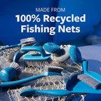 Full Circle Clean Ocean, Variety Dish Brush Pack - Dish Brush, Bottle Brush, and Heavy-Duty Scrub Brush - Sustainably Made 100% from Recycled Ghost Fishing Nets, Safe for Cast Iron & Nonstick