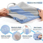 10 Set Compression Packing Cubes for Travel Essentials,Compressible Expandable Packing Cubes for Suitcase,OlarHike Luggage Organizer Bags for Travel,Handy Helper for Organizing Clothes(Light Blue)