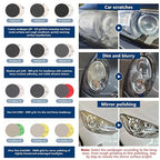 136Pcs Sanding Disc Drill Polishing Kit,3 Inch Sandpaper Wet Dry Headlight Restoration Kit with Hook and Loop Buffing Pads for Car Polish,Metal Glass Resin Polish Rotary Tools Attachment