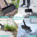 Garden Cleaning Shovel 59 Inch with Adjustable Handle, Multifunctional Cleaning Shovel Garden Tool Floor Scraper Outdoor Spade for Scraping, Weeding, Lawn Edging