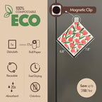 Swedish Dishcloths for Kitchen, 8 Pack Flower Reusable Paper Towels Washable, Non-Scratch Swedish Kitchen Towels, Super Absorbent Cellulose Dish Cloths, Eco Friendly Gifts