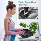 Mini Dish Brush for Cleaning Chicken Shredder, Palm Brush Dish Scrubber with Ergonomic Grip, Kitchen Brush for Washing Dishes, Pans, Pots, Sink (1, Gray)