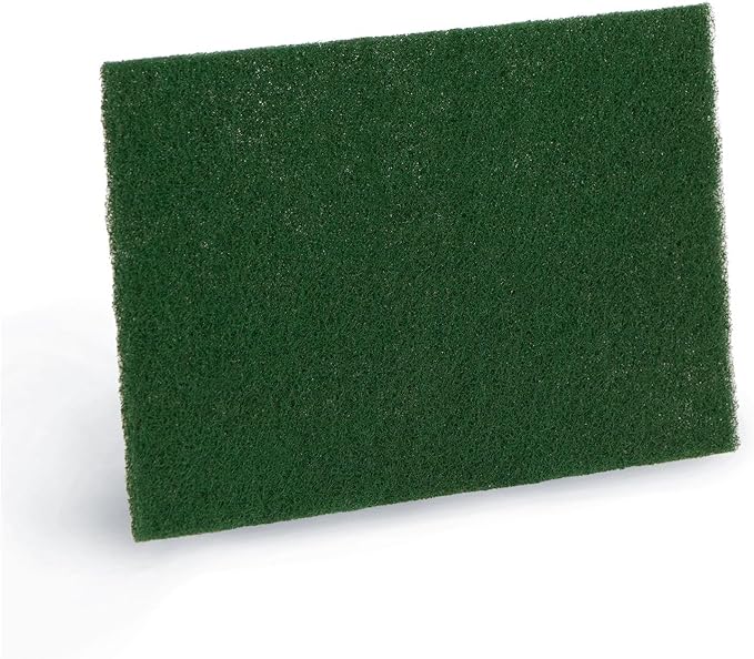 Americo #90-96 Kitchen Scour Pad, Medium Duty Scouring Pads for Pots and Pans, 6" x 9", Green, 20 per case
