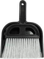 Detailer's Choice 4B3208 Broom and Dust Pan , Black
