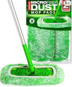 VanDuck Floor Duster Refill Compatible with Swiffer Sweeper (2 Pack) - Microfiber Pet Heavy Duty Dry Cloth Refills - Reusable Mop Pad