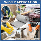 75 Pack Microfiber Cleaning Cloth Roll,Reusable Washable Ultra Tear Away Microfiber Towels,Absorbent Rags Drying Dishcloths for Car,Home,Garage or Shop Kitchen(Grey)