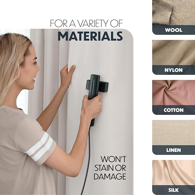 Portable Steamer for Clothes, Professional Handheld Garment Steamer 15s Fast Heat-up, 70ml Water Tank, 900W Mini Steam Iron for Home and Travel