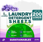 Lavender Laundry Detergent 100 Sheets and Fabric Softener Sheets bundle