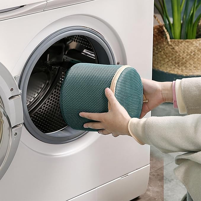 2 Pack Bra Laundry Bags for Washing Machine, Delicate Underwear Wash Bags with Anti-Deformation Structure & Fixed Friction Plates