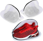 Vivifying Shoe Washing Bag, Set of 3 Mesh Shoe Laundry Bags with Zip Closure for Sneakers, Running Shoes, Socks, Bras