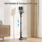 Lubluelu Cordless Vacuum Cleaner, Max 50 Mins Runtime, Stick Vacuum with Touch Screen,Lightweight Vacuum for Carpet, Home Hardwood Floor and Pet Hair.