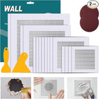 Drywall Repair Kit 20 Pack Aluminum Wall Repair Patch Kit, 2/4/6/8 inch Fiber Mesh Over Galvanized Plate, Dry Wall Hole Repair Patch Metal Patch with Extended Self-Adhesive Mesh (20 Pcs)