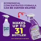 Simple Green AllPurpose Cleaner, 32 Fl Oz (Pack of 3), Lavender, 96 Fl Oz